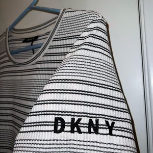 DKNY Striped TShirt Dress